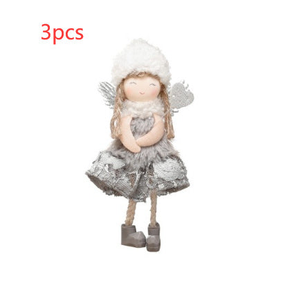 Christmas Lace Angel Doll Christmas Tree Small Pendant Lift Snowflake Girl Christmas Show Window Decorations Accessories Christmas Lace Angel Doll Christmas Tree Small Pendant Lift Snowflake Girl Christmas Show Window Decorations Accessories